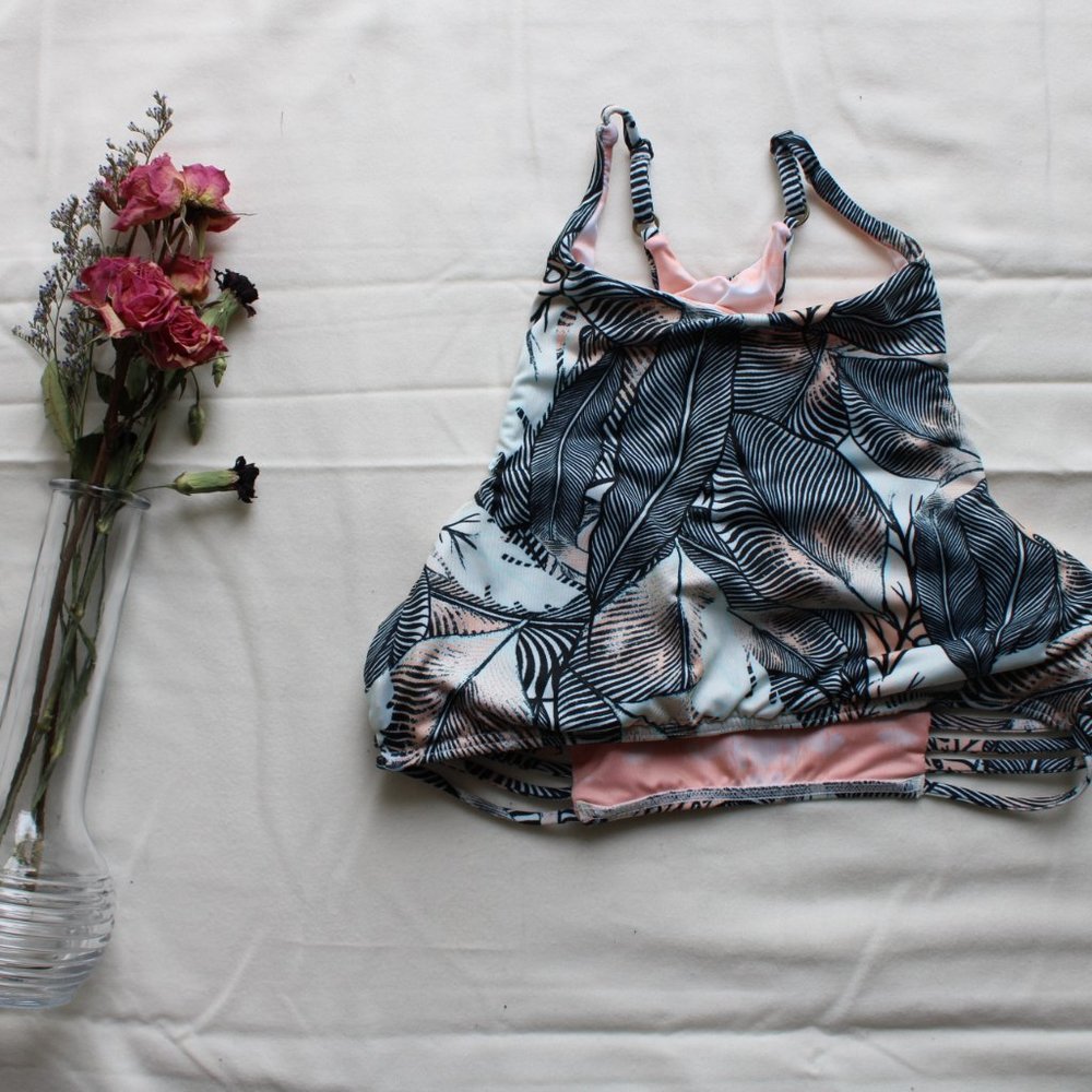 ROXY highneck swim top
